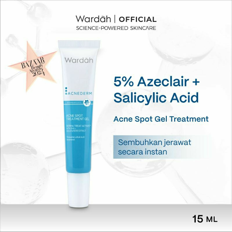 Wardah Acnederm Acne Spot Treatment Gel 15ml | Totol Jerawat