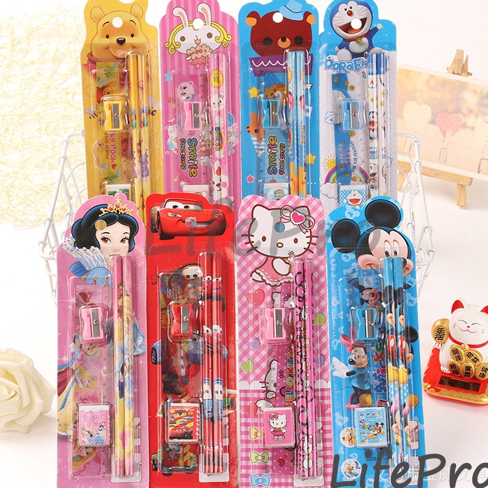 

HOT PRODUCT LIFE PRO Alat Tulis Pensil Set Stationary 5in1