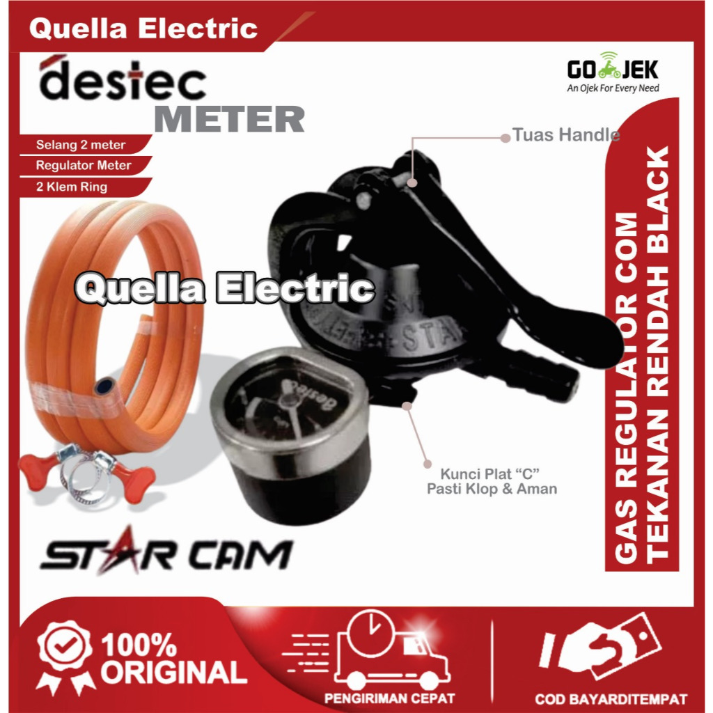 Destec Regulator Gas Regulator Kompor Gas / Selang Gas / Selang Regulator Kompor Gas Selang Regulato