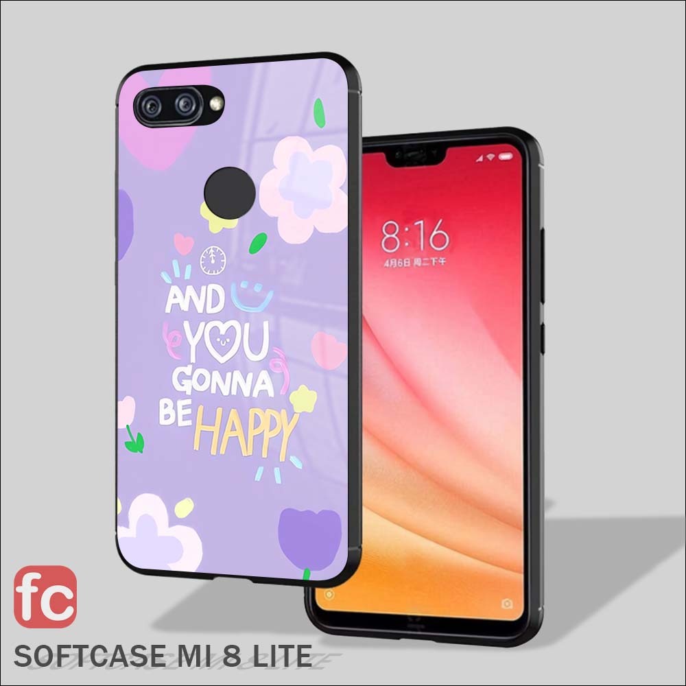 Softcase Kilau Xiaomi Mi 8Lite |FR114| Case Kilau Mi8 Lite | Kesing Silicon Casing Freedom Case Unik