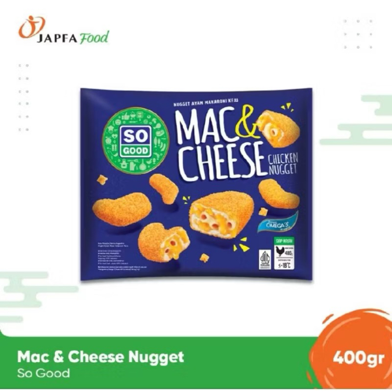 

Chicken Nugget Mac & Cheese 400gr PENGIRIMAN JAWA TIMUR SAJA