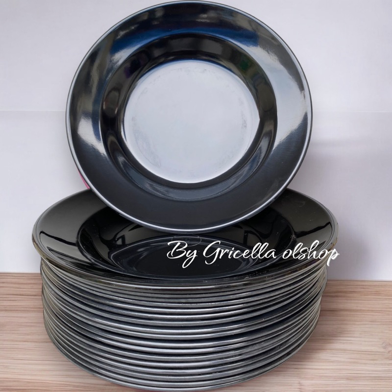 12 PCS PIRING MAKAN MELAMIN ASLI SINGASINGI ORI BAHAN MELAMIN ASLI 9 INCH TERLARIS