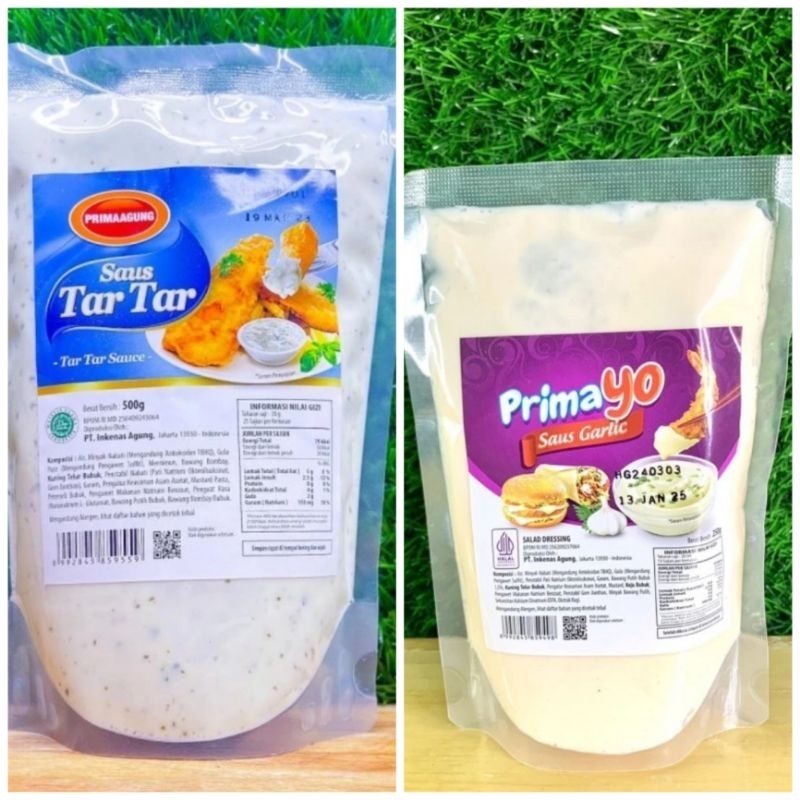 

Prima Agung Saus Tartar Tar Tar / Primayo Garlic Saus Bawang 500gr