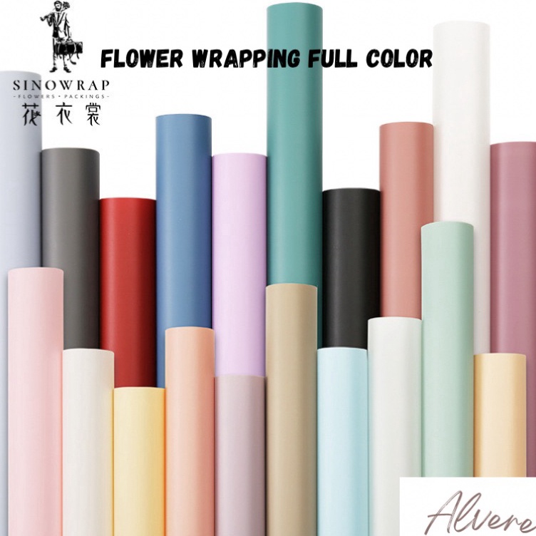 

Flower Wrapping Paper Full Color OPP Cellophane Kes Buket Bunga Sinowrap
