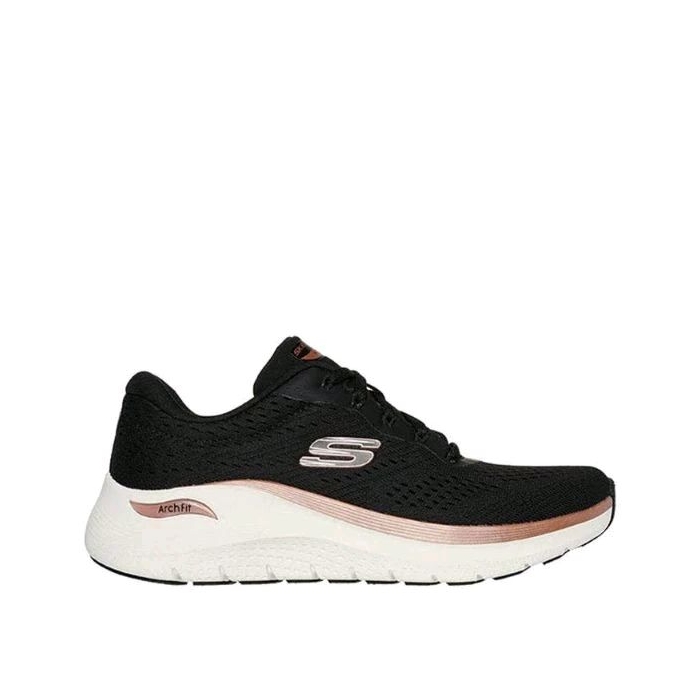 Skechers Arch Fit 2.0 Women's Sneakers Shoes - Black / Rose Gold