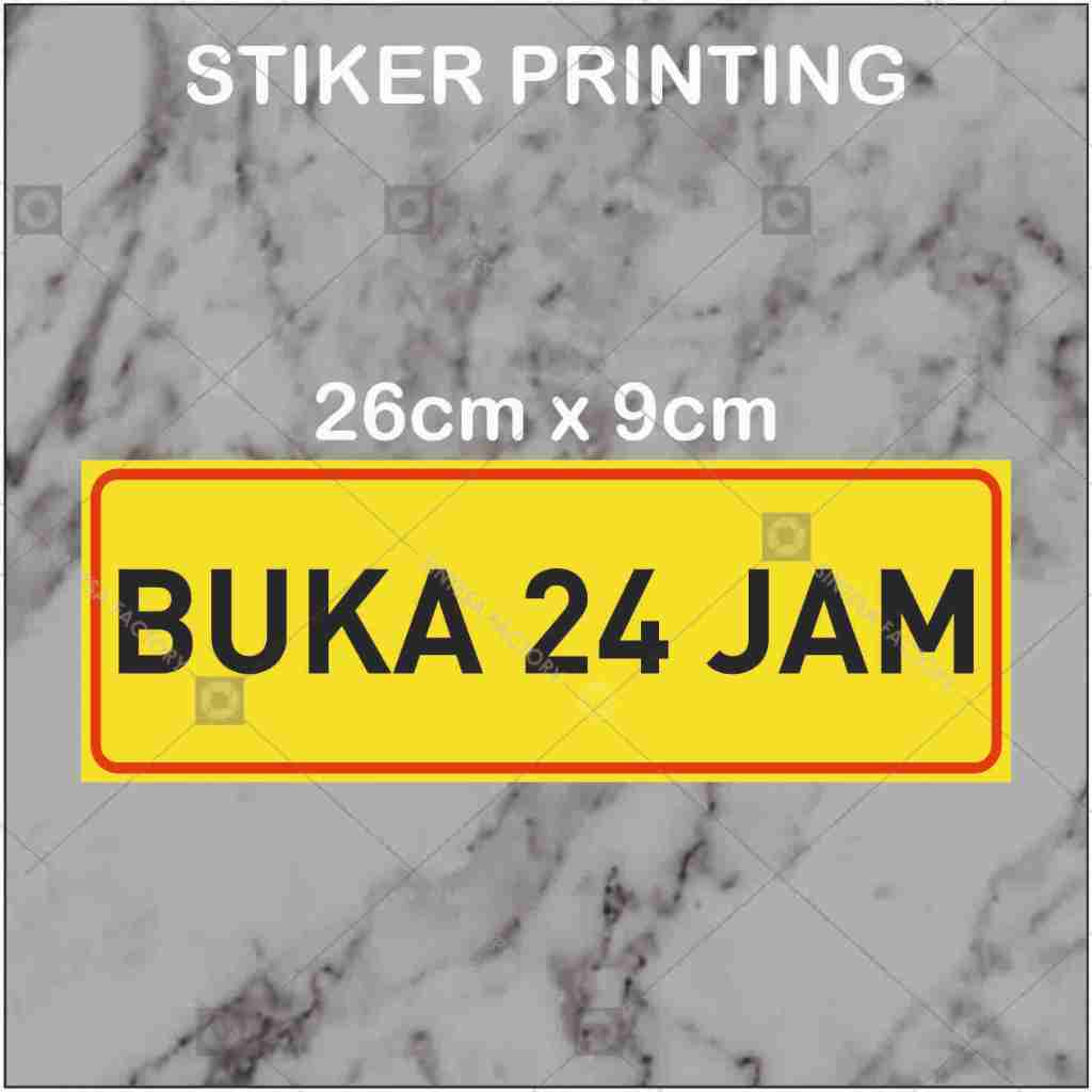 

Stiker Buka 24 Jam Stiker Warung Toko Konter dll