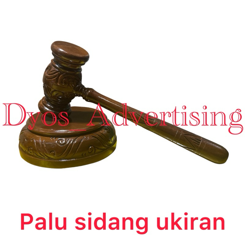 Palu sidang hakim Palu ukiran kayu
