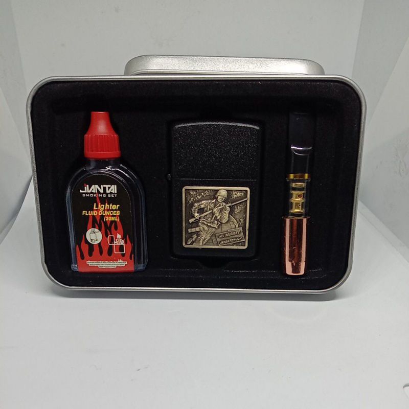 Mancis Zippo (Bonus Minyak+Pipa+batu zippo)