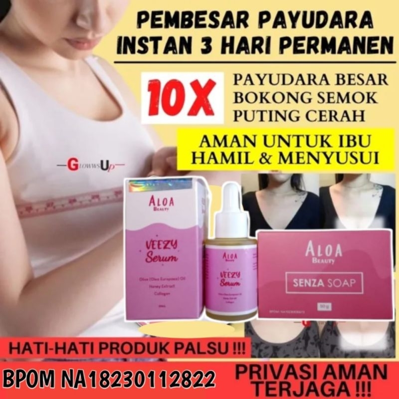 HARGA PROMO {{ PAKET HEMAT }} Pembesar Payudara original ampuh permanen Sabun & serum pembesar susu 