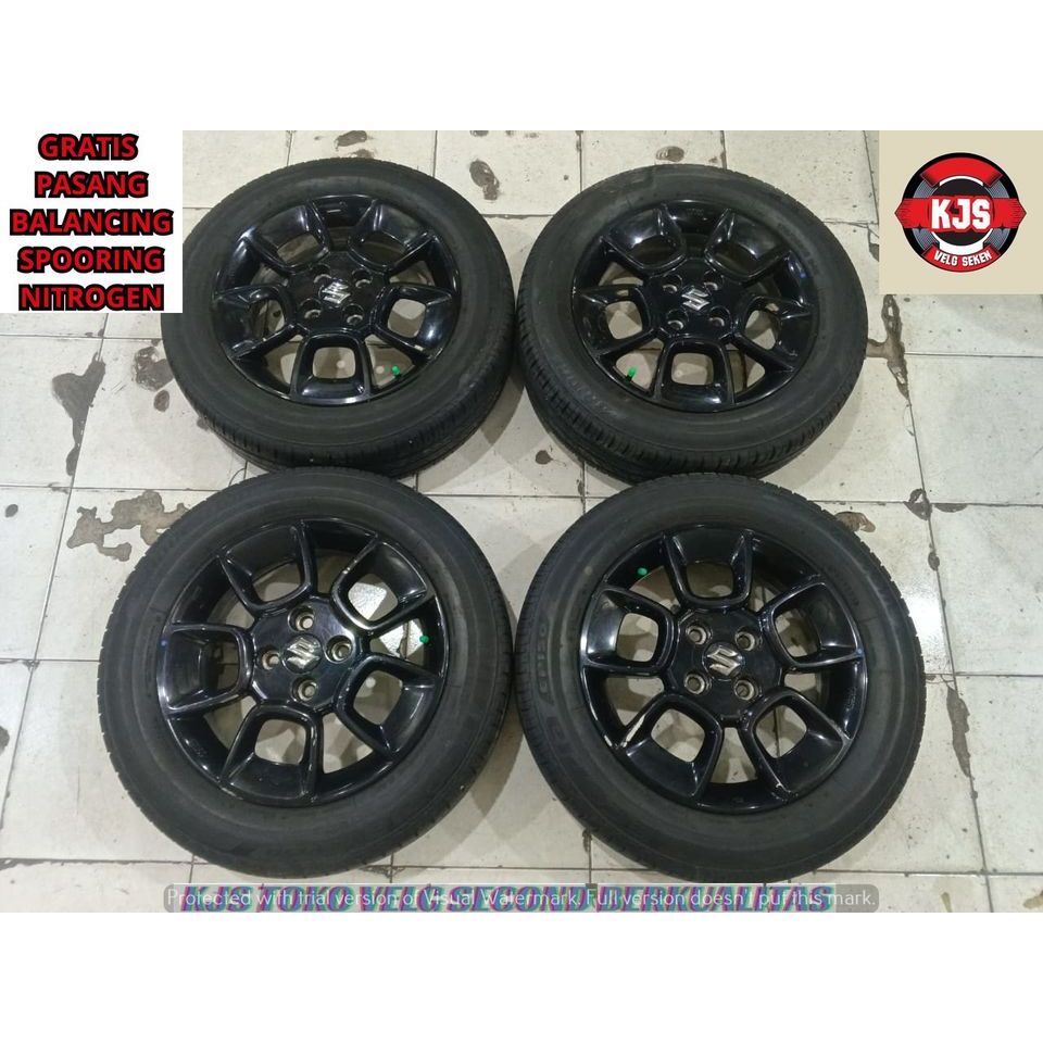 Velg mobil bekas copotan R15 original ignis pcd 4x100 ban 175/65 Ring 15 buat sigra calya agya ayla 