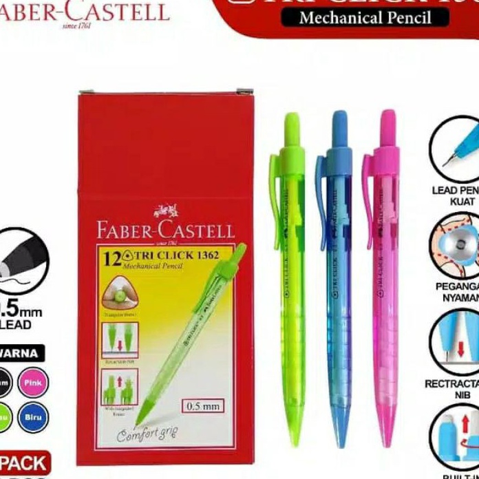 

HARGA GROSIR Tri Click 5 Faber Castell Pensil Mekanik 5 Faber Castell HARGA 1 BUAH PENSIL