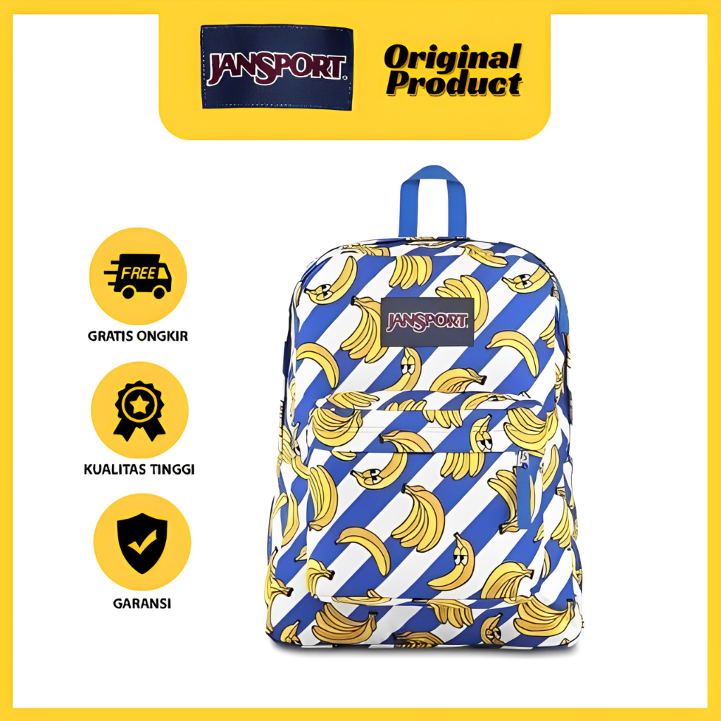 [TERBATAS] JanSport BANANA Tas Ransel - Backpack - Daypack SuperBreak Plus Russet Red - Tas Pisang -