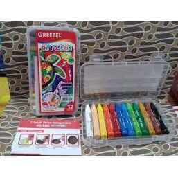 

Crayon Oil Pastel Greebel 12 Warna Set Original