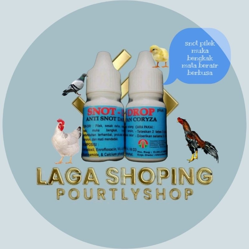 1 botol snot drop obat tetes ayam burung sakit snot crd bersin by tamasindo
