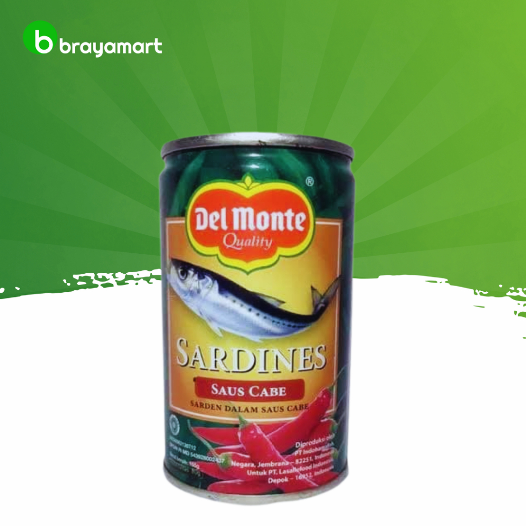 

Del monte sardines can 155 gram chilli Brayamart