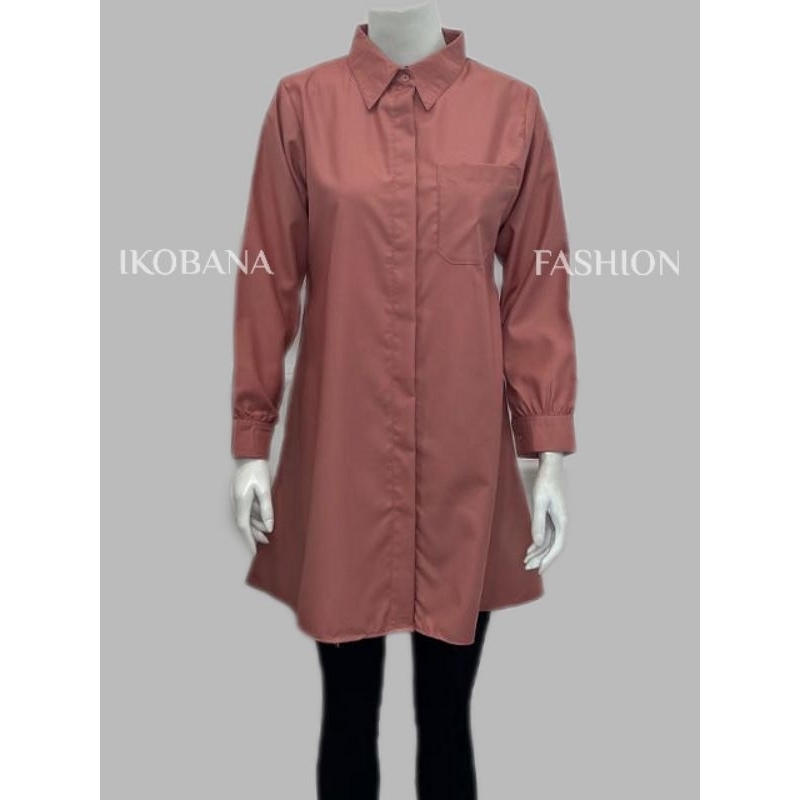 (BISA SERAGAMAN) TUNIK KEMEJA KATUN IMA TOYOBO PREMIUM | TUNIK POLOSAN TERBARU IMA TOYOBO PREMIUM | 