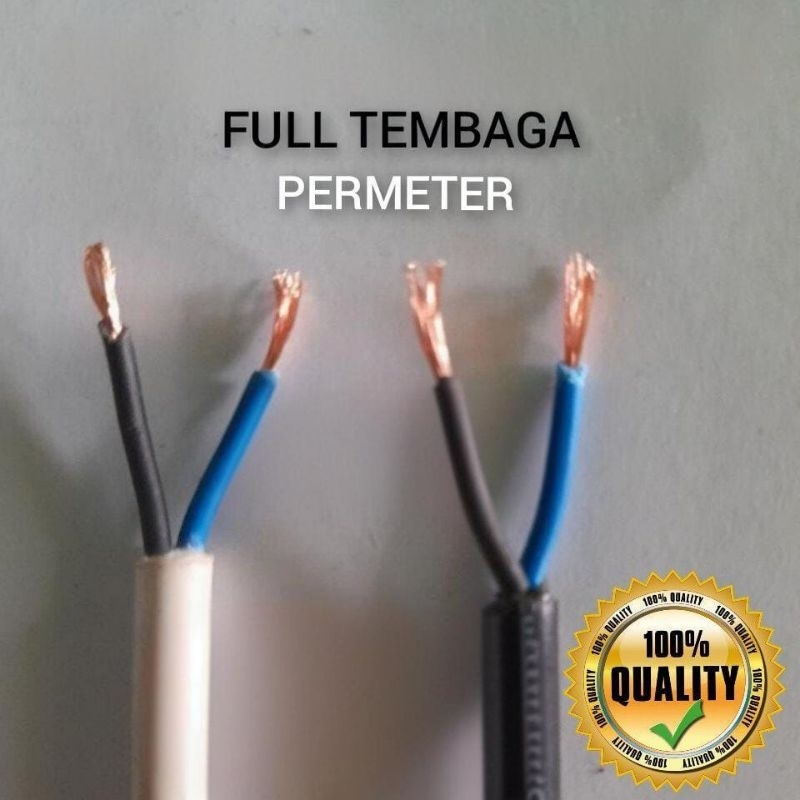 kabel serabut nyyhy nymhy 2x0,75 rostand tembaga murni