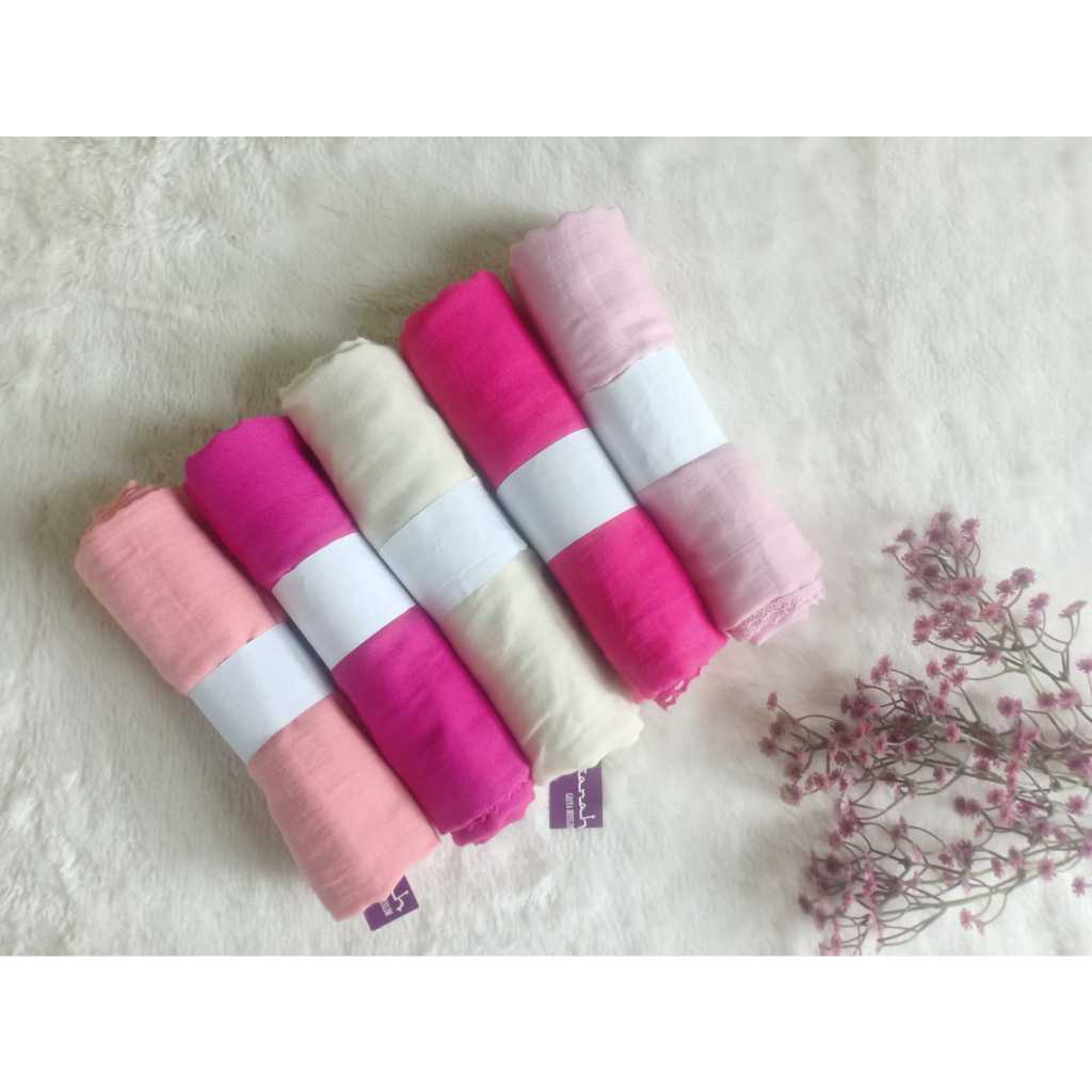 KERUDUNG PASHIMNA PERSEGI PANJANG POLOS RENDA / HIJAB PASHMINA POLOS / HIJAB PERSEGI PANJANG POLOS B