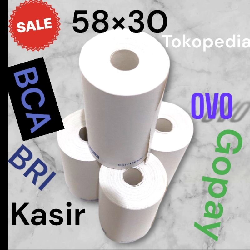 

kertas stork kasir thermal 57×30 isi 20 roll