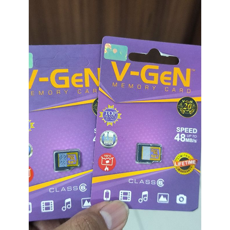 SD CARD VGEN 4GB 2PCS