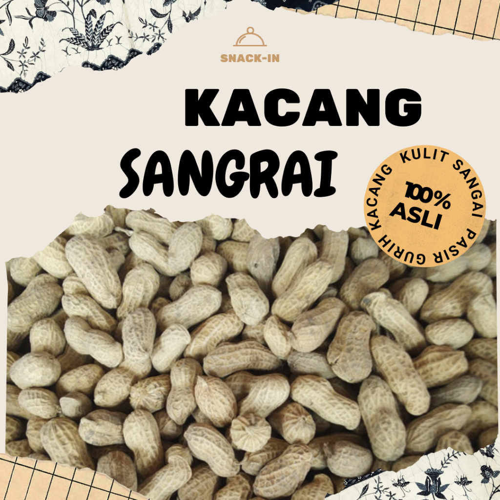 

Snack Kiloan 500 gram Kacang Tanah Sangrai | Kacang Kulit Sangrai