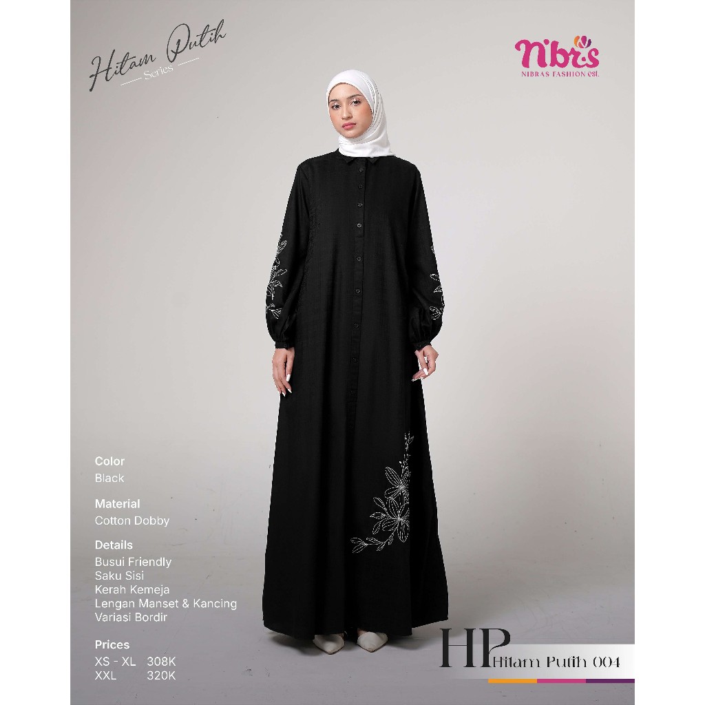 NIBRAS GAMIS TERBARU HP 004/OUTFIT KONDANGAN/ACARA FORMAL