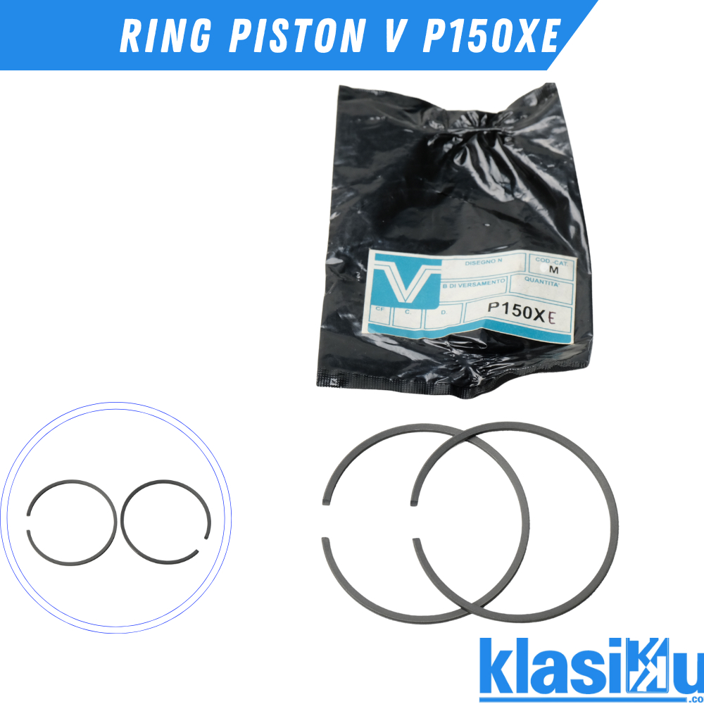 Ring Piston Vespa P150XE   P150SE Oversize 0M Std