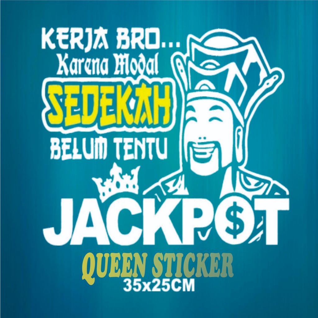 stiker kata kata kaca mobil truk / stiker cutting kata kata truk mobil stiker universal Jackpot