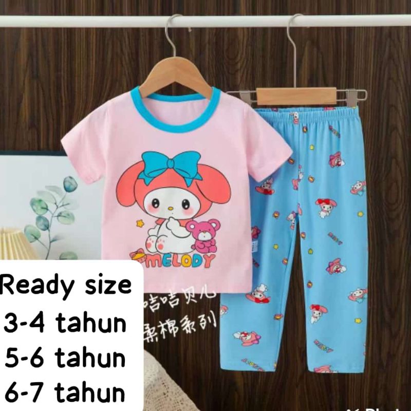 baju anak setelan jijibeier sanrio