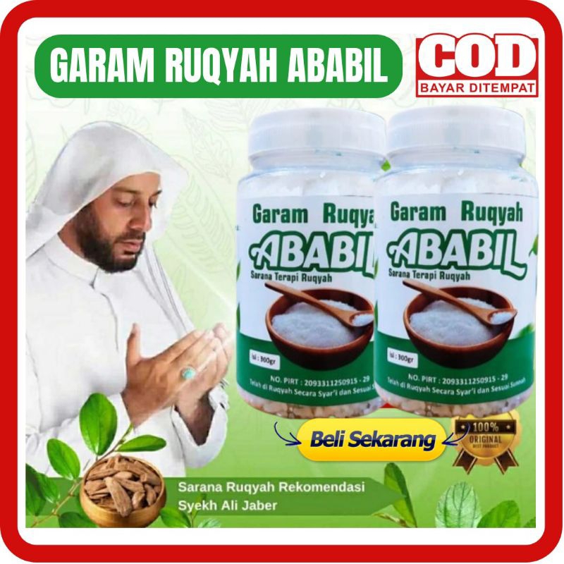 

GARAM RUQYAH ABABIL 300 GR - GARAM RUQIYAH ABABIL GARAM MANDI SARANA TERAPI RUQYAH GANGGUAN SIHIR, JIN DAN MEMBUKA AURA NEGATIF