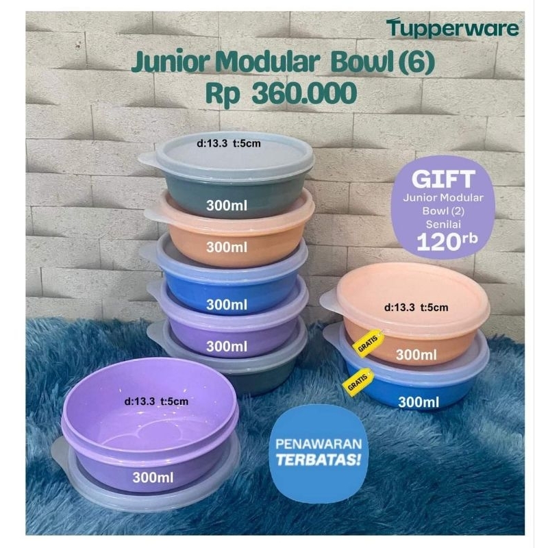 junior modular bowl Tupperware set