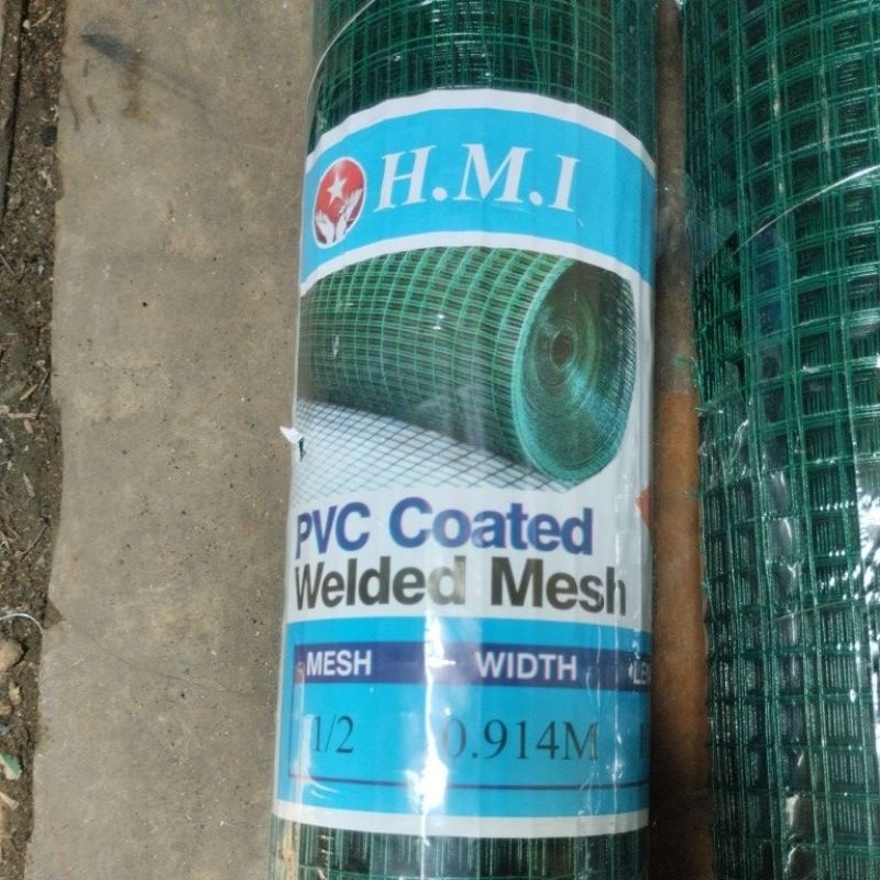 Kawat Loket Ram PVC /kawat Ayakan /kawat hijau 1/2×90 cm panjang10 meter