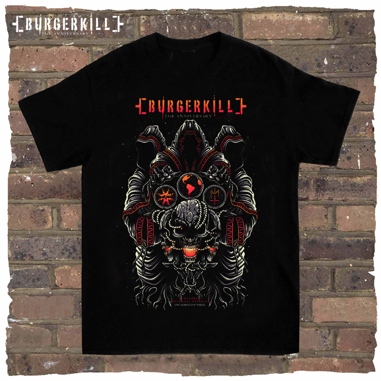 Kaos Burgerkill 25th Anniversary x Maternal Tshirt Bahan 100% Cotton Kombed 30s | Size S M L XL XXL 