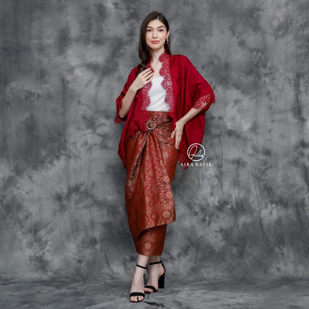 AIRA BATIK - Cape Bolero Polos Outer Batik Wanita Viscose Oversized Premium