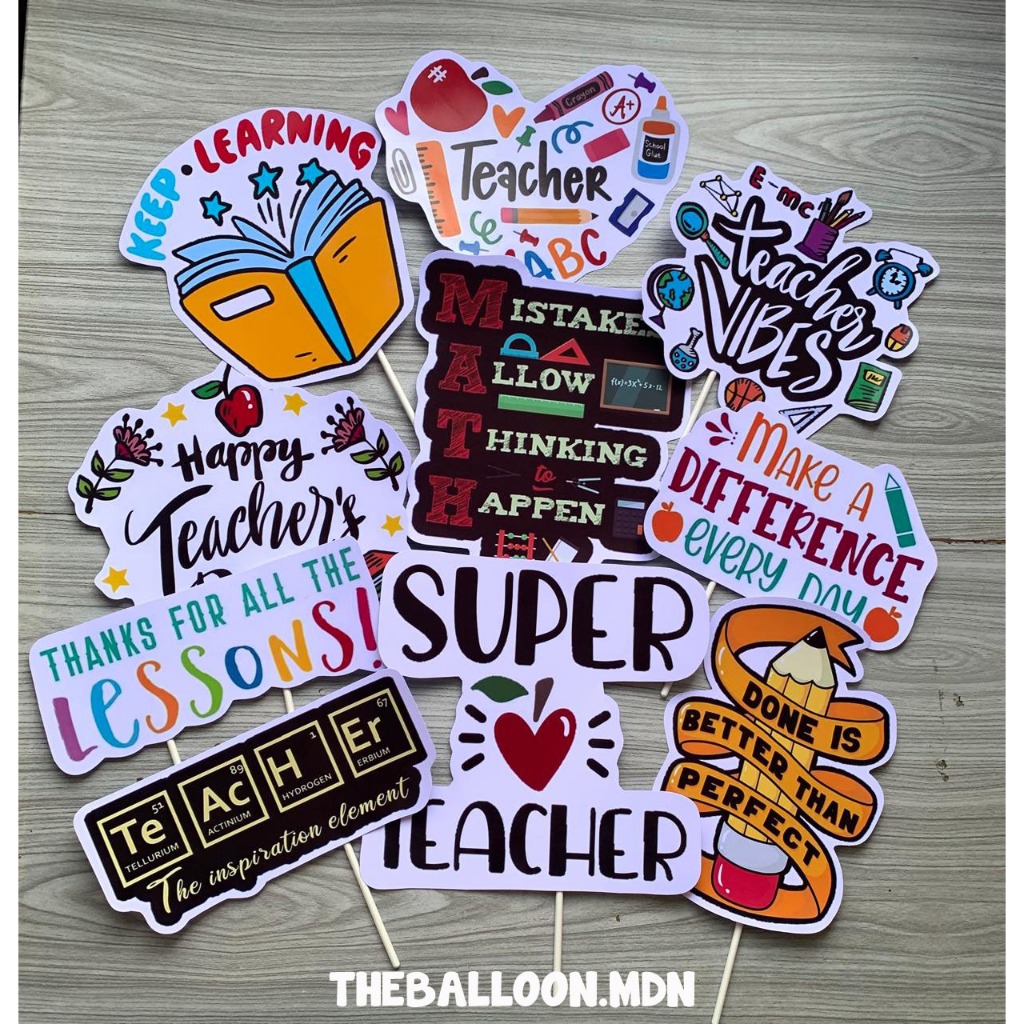 Props Photobooth Teacher's Day / Perlengkapan Foto / Dekorasi Foto / Dekorasi Hari Guru