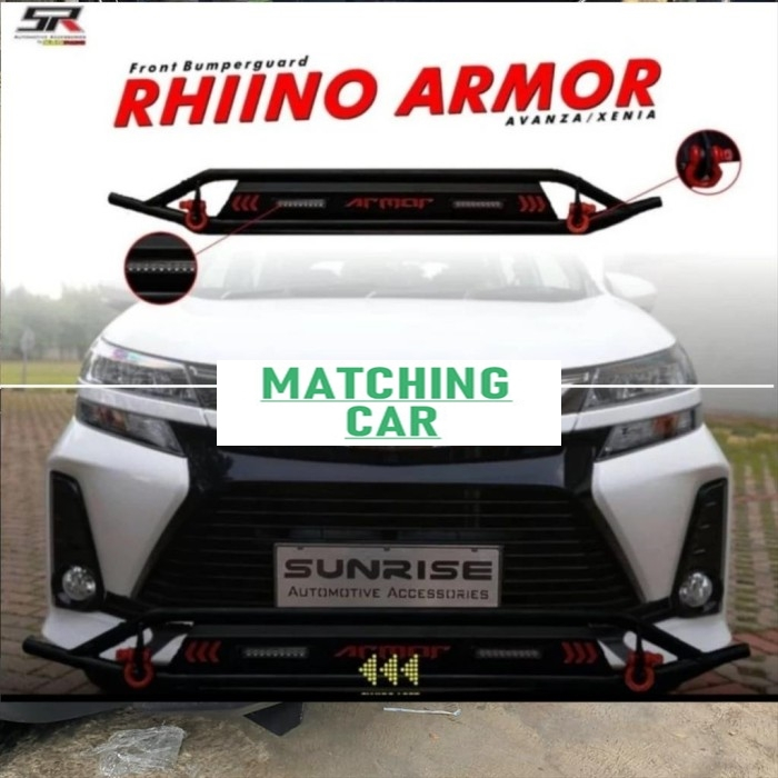 Tanduk Depan Towing Bar Mobil Calya Sigra Bumper Besi Rhino Armor