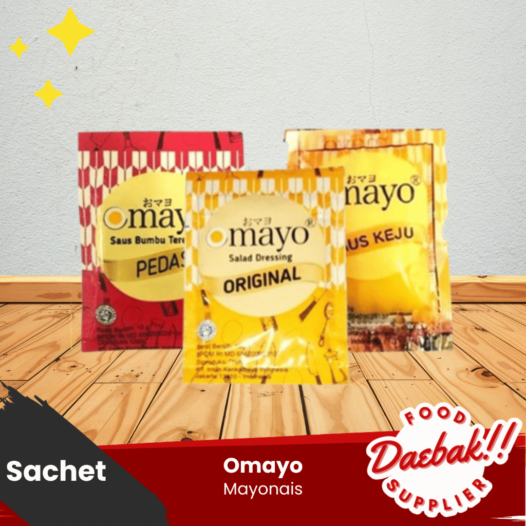 

Omayo Mayonaise | Original | Mayo Pedas | Mayo Keju | Spicy | Cheese | Cocolan | Sachet 10gr