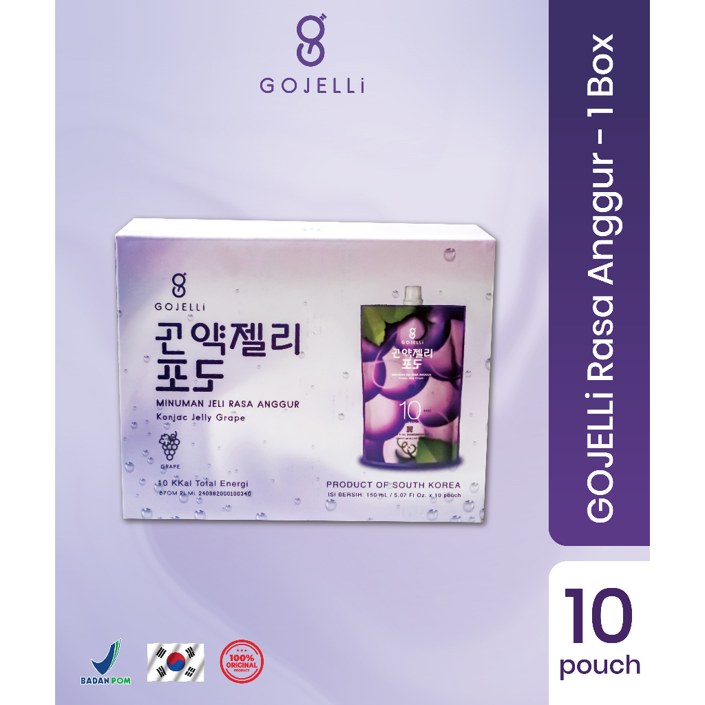

Gojelli Rasa anggur - Konjac Jelly 1 box