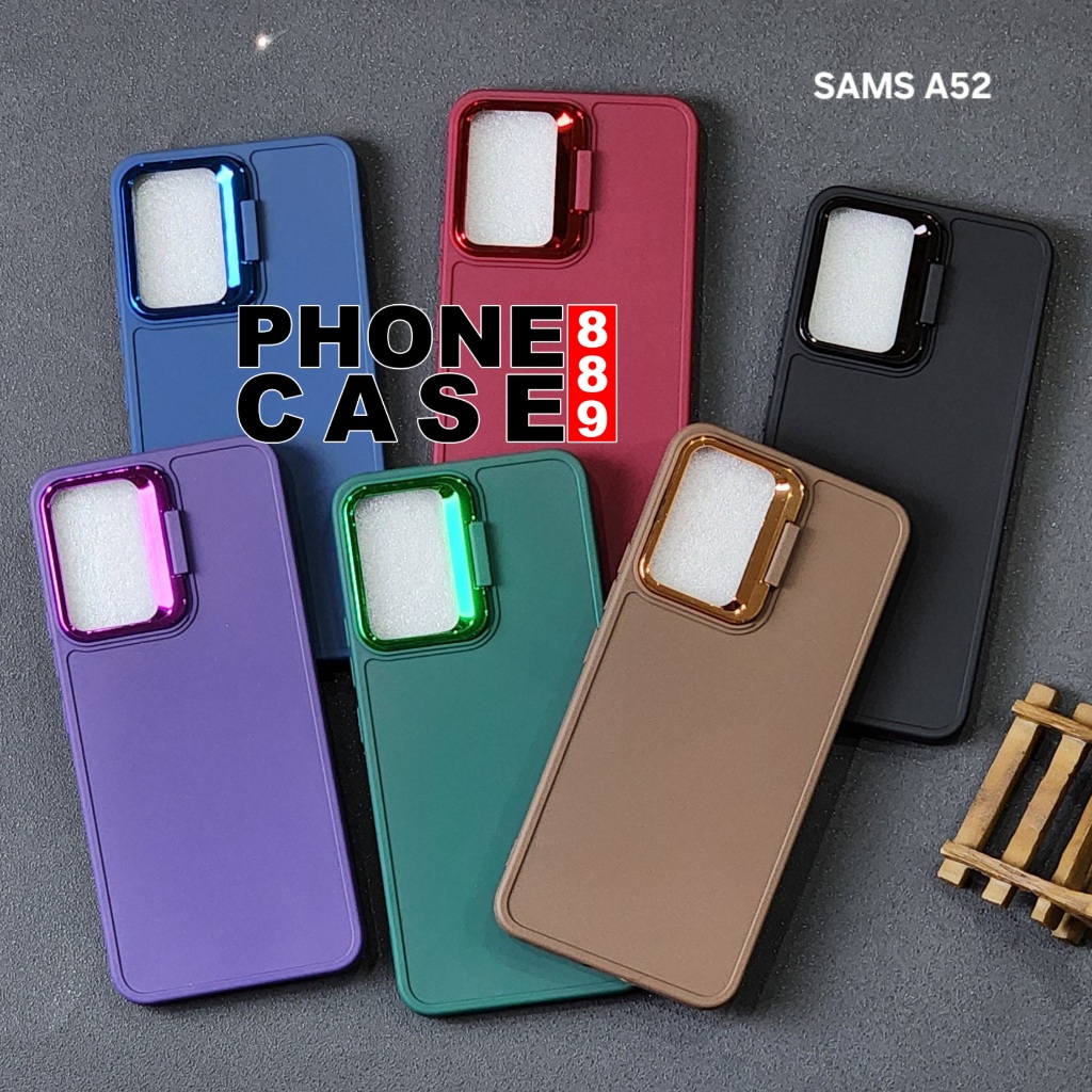 SAMSUNG A52 SAMSUNG A62S CASE MACARON STAND CAMERA  CASE BRACKET KICKSTAND CAMERA SAMSUNG A52 SAMSUN