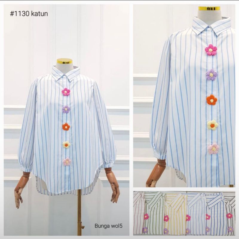 Kemeja Blouse wanita kekinian/outfit kekinian/Kemeja katun/Blouse kekinian