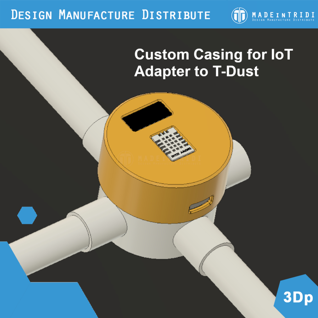 T-Dust Custom Casing for IoT Adapter to TDust iot project case