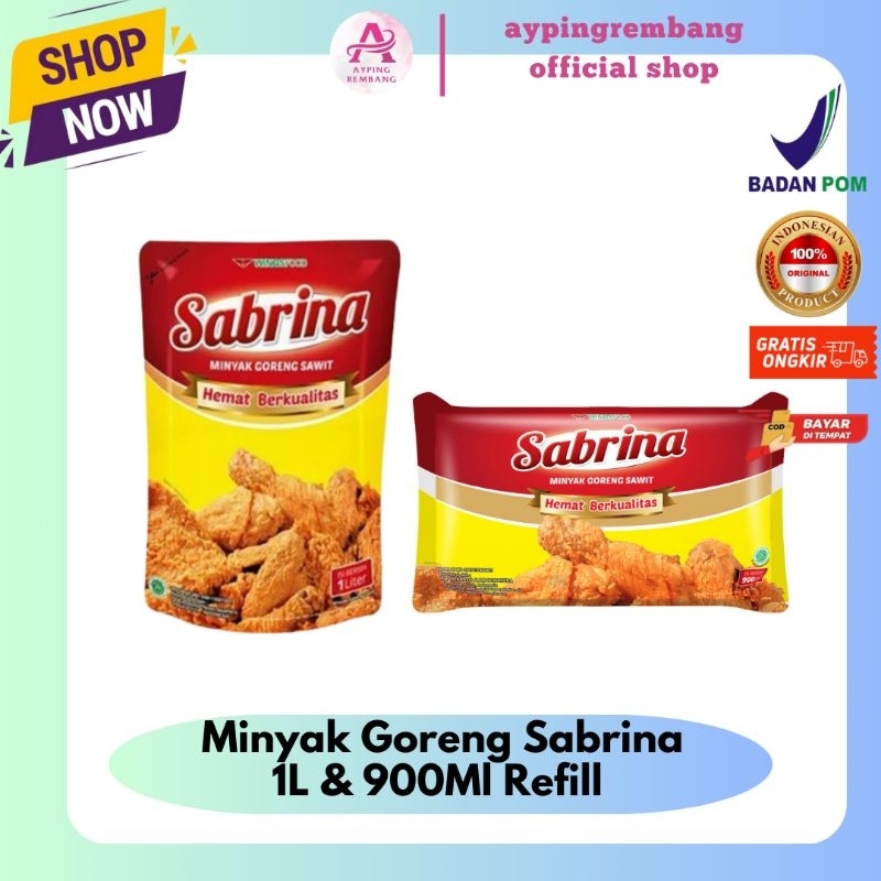 

Minyak Goreng Sabrina 1 Liter & 900Ml