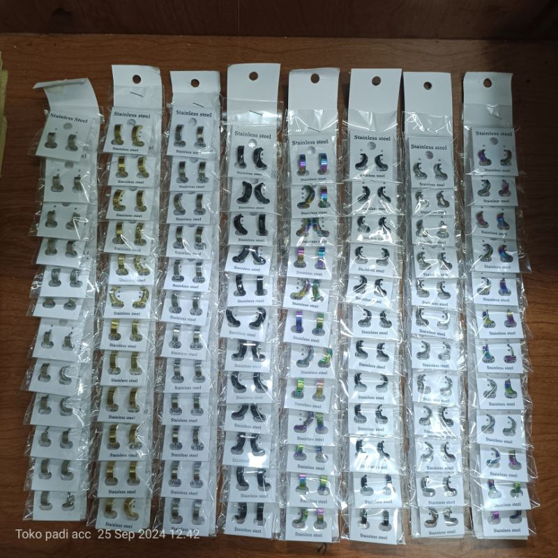 ANTING CATOK/KLIP STENLIS 1 LEMBAR ISI 12 PASANG...