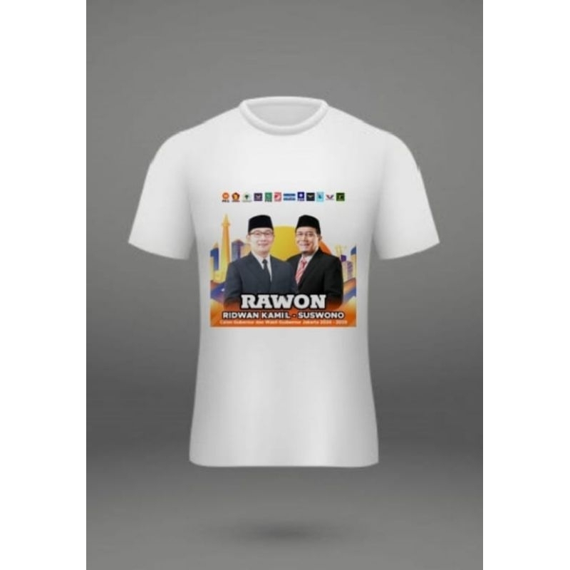 Kaos partai murah cetak baju pilkada custom 2024 Dryfit