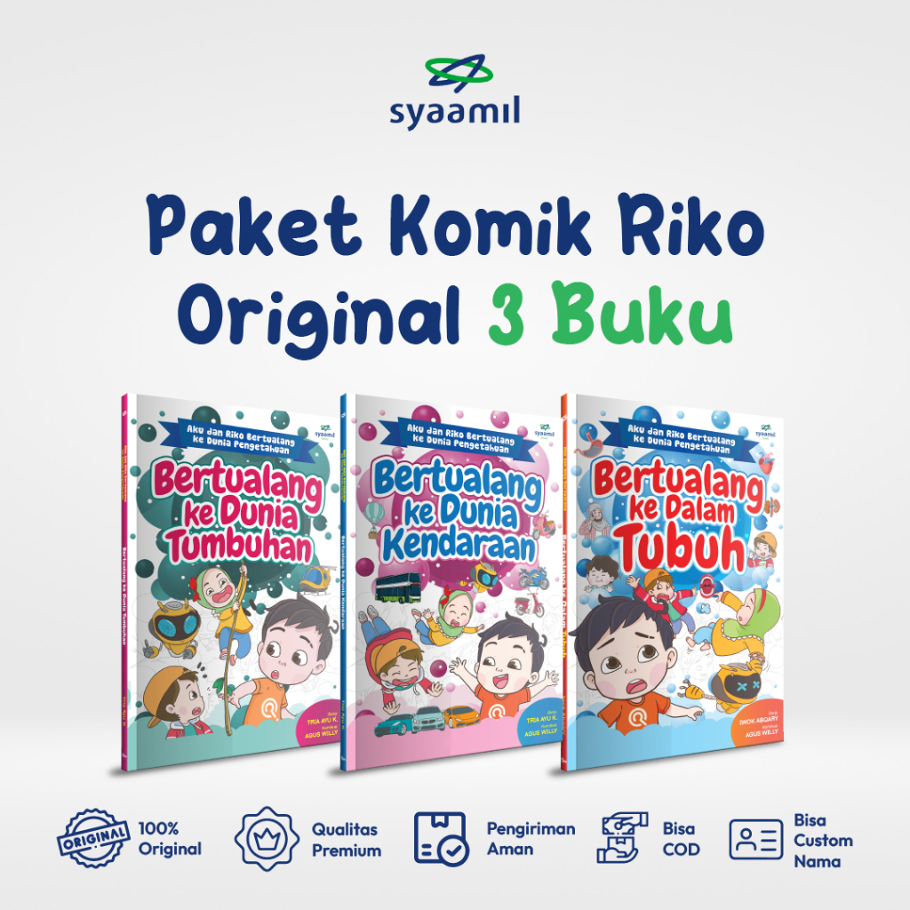 Syaamil Books - Paket 3 Komik Riko Special The Series - Buku Anak Bergambar Full Color