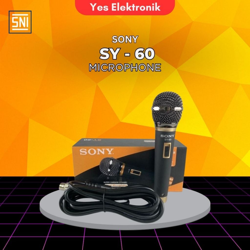 Mic Kabel Bagus Sony SY60 - Microphone Kabel Mik Kabel Mic Wire