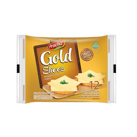 

PROCHIZ Gold Slice Cheese 12 Lembar / Keju Singles 156gram