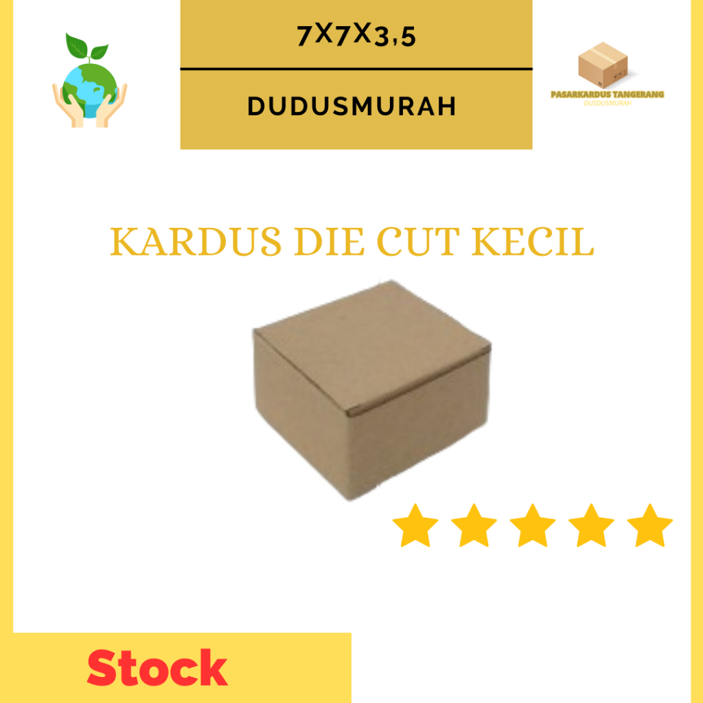 

Kardus Packing Kardus Polos DIE CUT 7x7x3,5cm ( 10 pcs )/Kardus Termurah /Box Kardus/Kardus Aksesoris/Kardus Skincare/Kardus Eceran/K