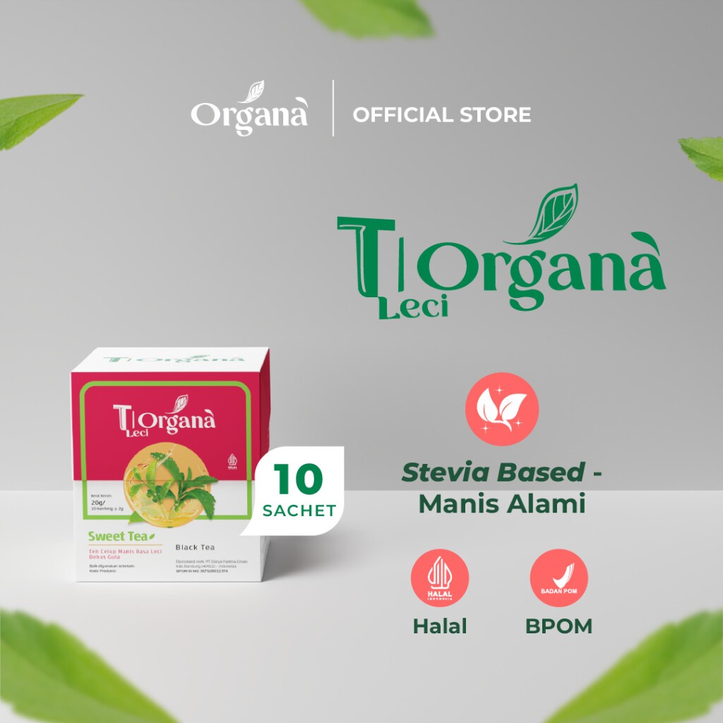 

T|Organa Leci Teh Stevia Teh Manis Tanpa GulaTEH ORGANA