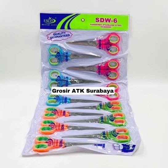 

GUNTING ESCO SDW 6 / HW 6 / Gunting Sedang Tanggung SDW-6 / HW-6 Bagus Berkualitas